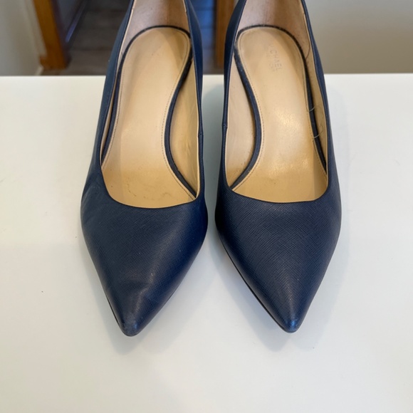 Michael Kors navy pumps 8 1/2 M. Good condition. Faux Saffiano textured. Classic - Picture 6 of 6